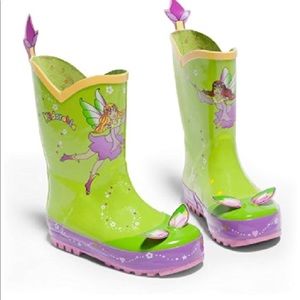 Kidorable Girls Green Fairy Rain Boots Many Sizes